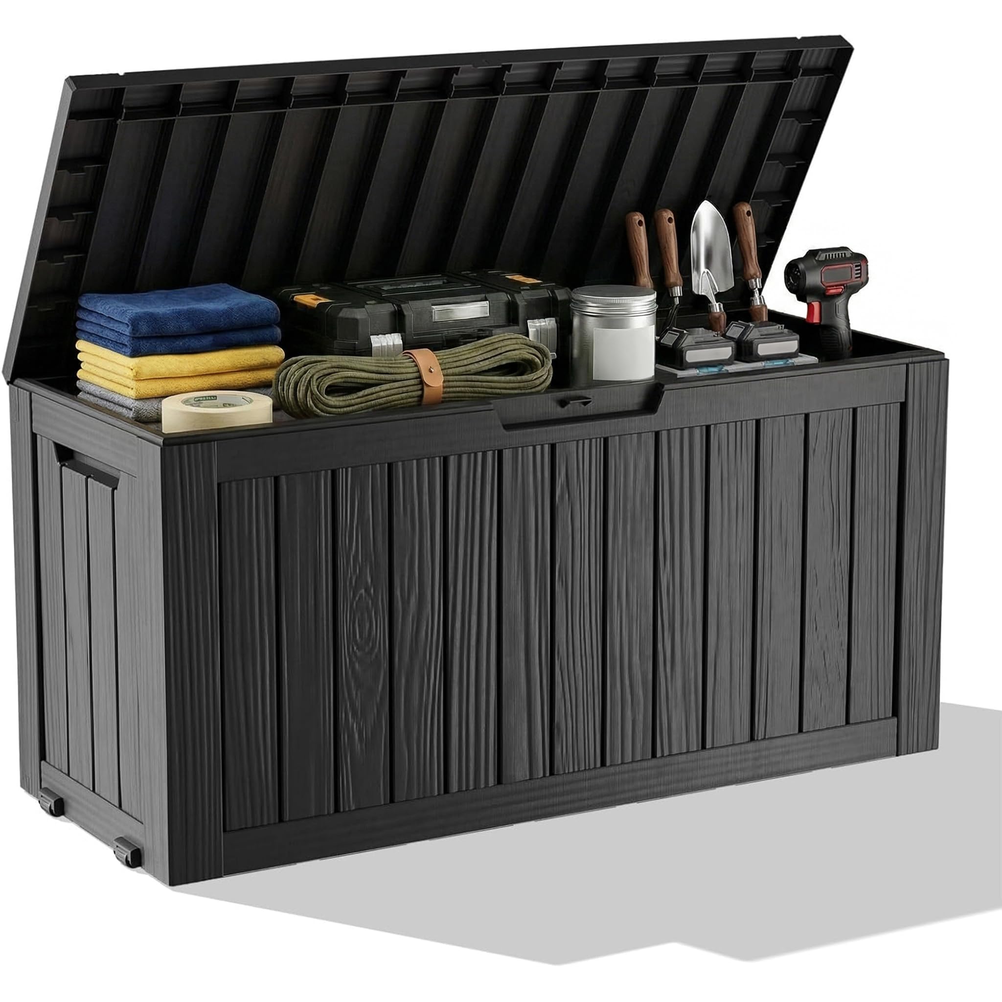 Outdoor Furniture Patio - صندوق تخزين خارجي مقاوم للماء مصنوع