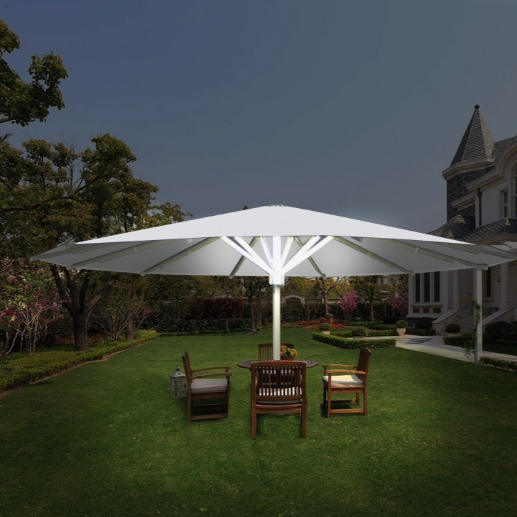 Outdoor Furniture Hotel - مظلة LED كبيرة للأثاث الخارجي بطول