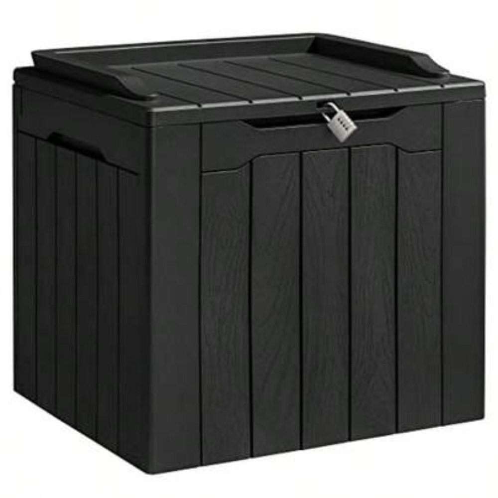Outdoor Furniture Balcony - صندوق تخزين خارجي من الراتنج بسعة