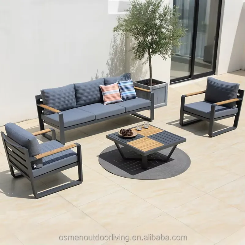 Outdoor Furniture Osmen - طقم أريكة ألومنيوم عصري من OSMEN