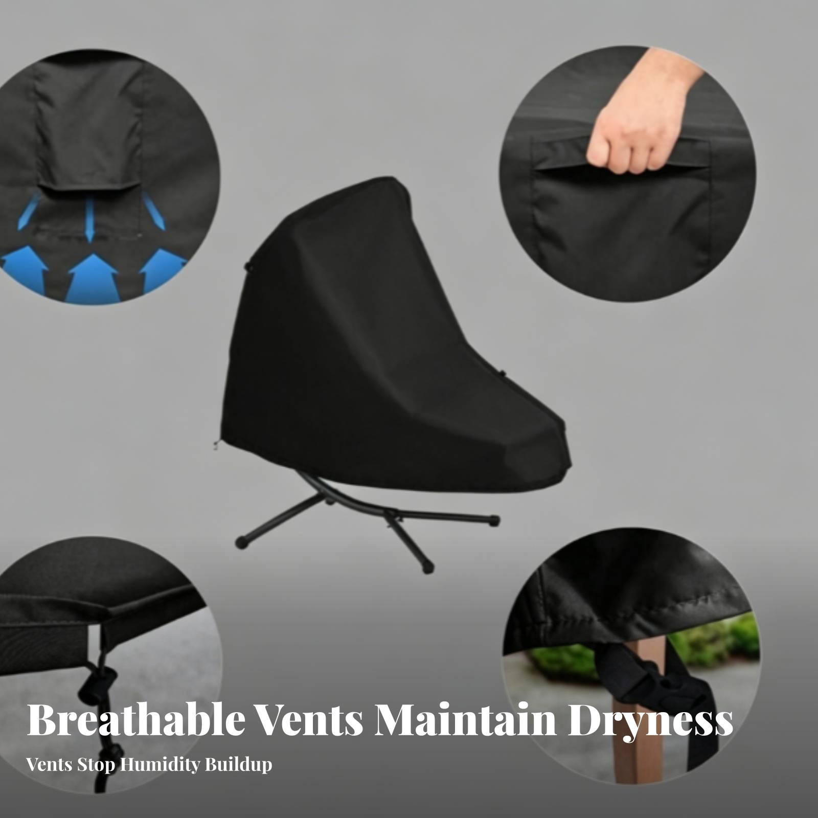 غطاء كرسي استرخاء معلق مع أربط - مراجعة Outdoor Furniture Heavy Duty وسعره