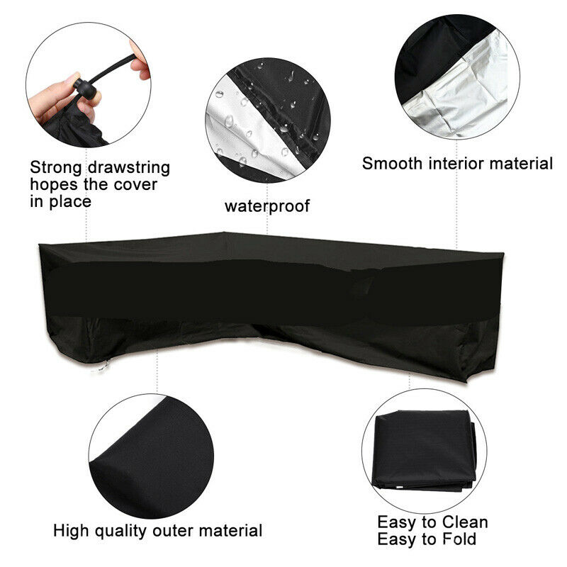 غطاء أثاث على شكل حرف L مقاوم  - مراجعة Outdoor Furniture Fabric Waterproof وسعره