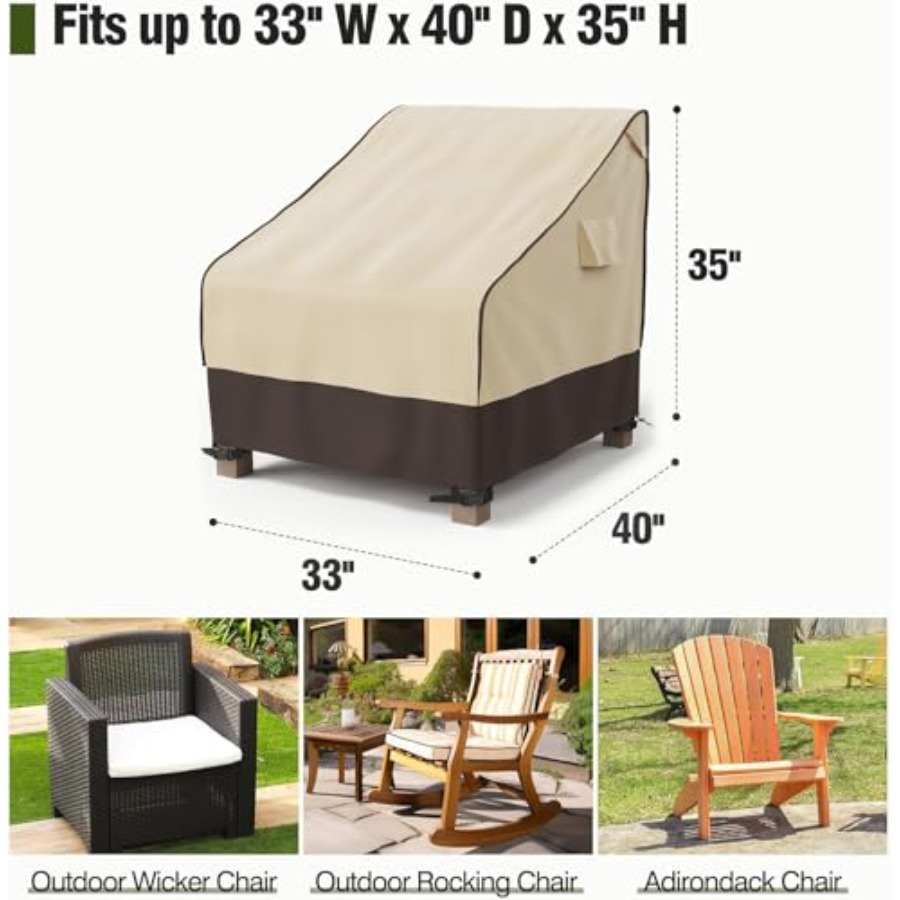 غطاء كرسي الفناء مقاوم للماء،  - مراجعة Outdoor Furniture Heavy Duty وسعره