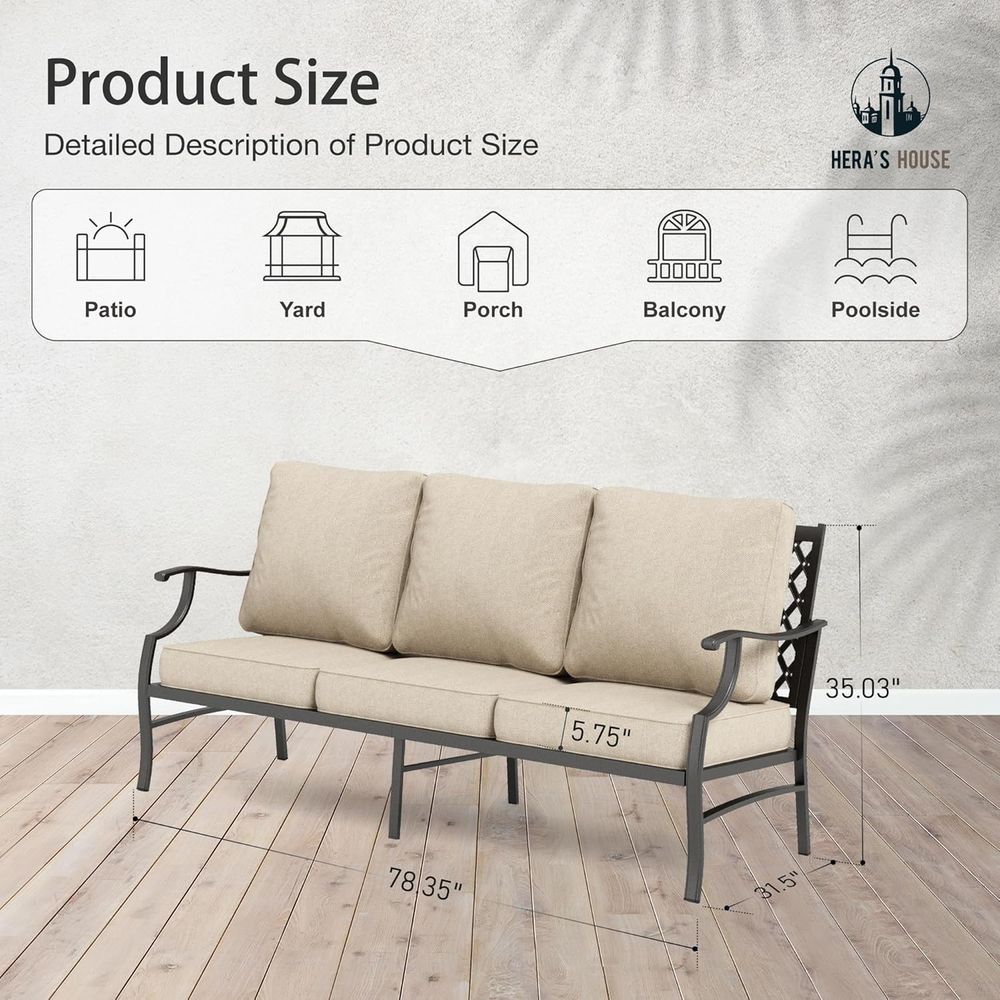 أثاث الفناء الخارجي، أريكة خار - مراجعة Outdoor Furniture Rattan وسعره