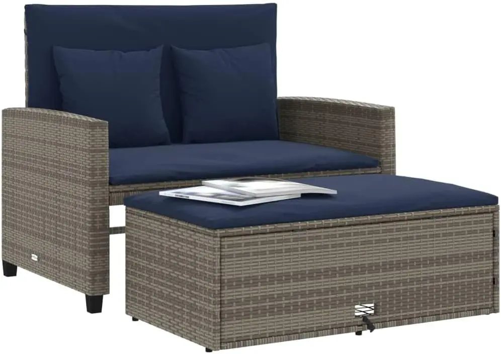 أريكة حديقة قابلة للتحويل من ا - مراجعة Outdoor Furniture Rattan وسعره