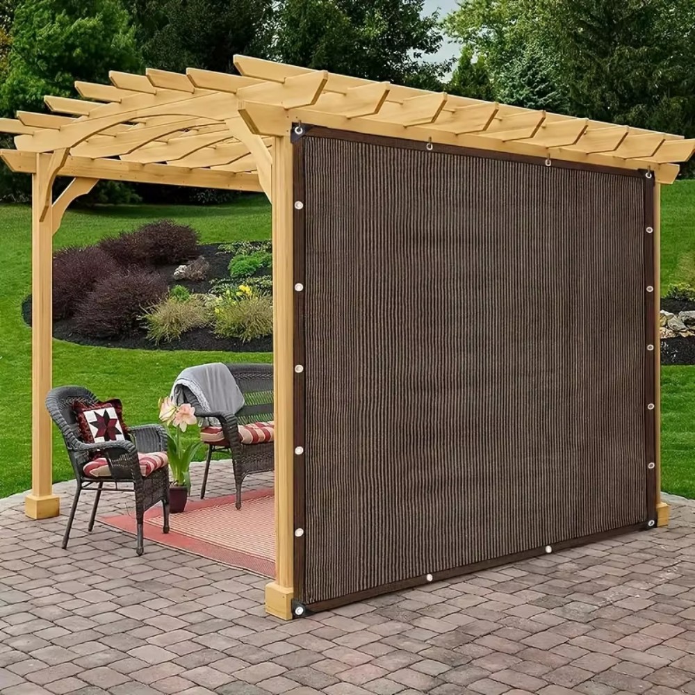 مظلة متينة بنية اللون للحماية  - مراجعة Outdoor Furniture Hdpe وسعره