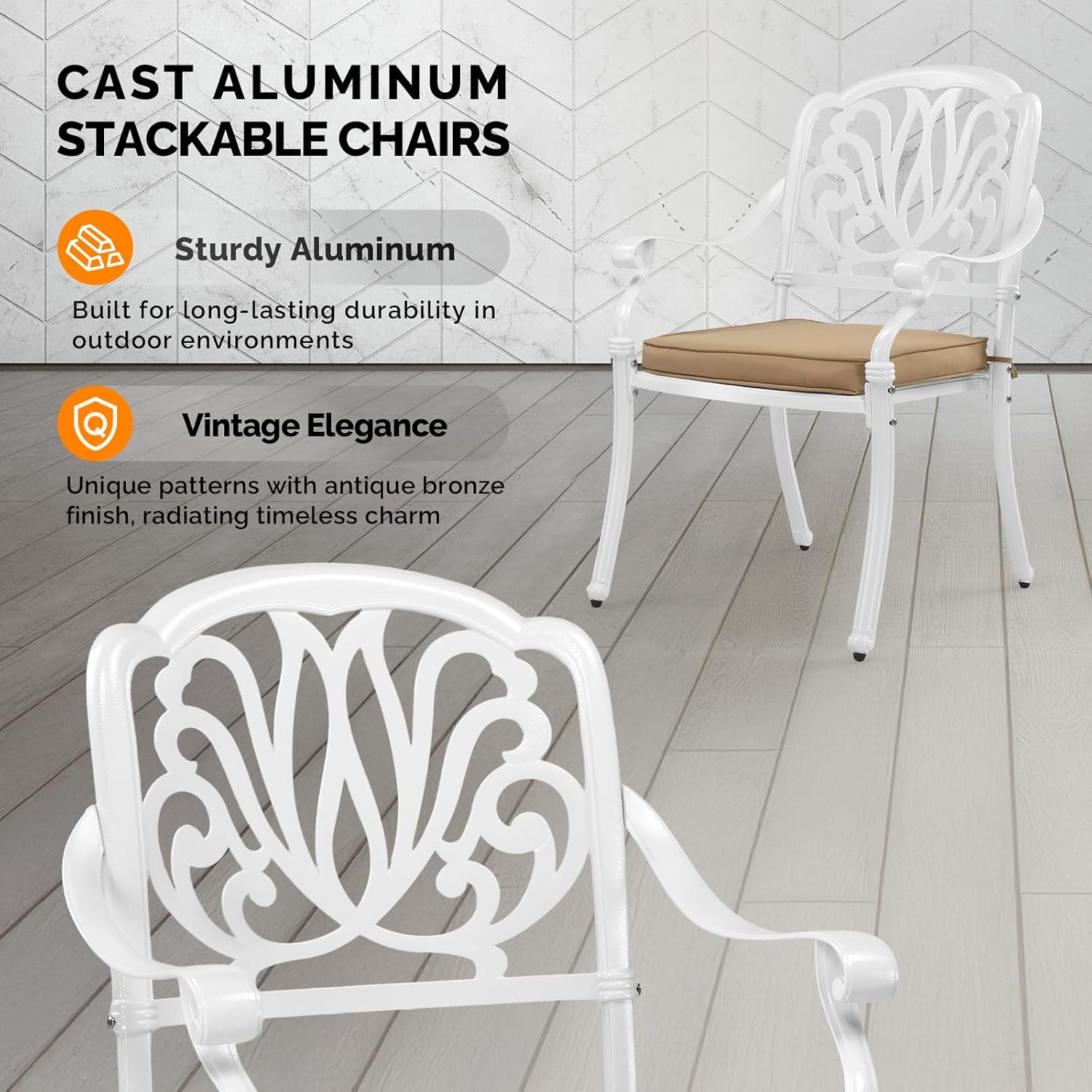 مجموعة كراسي طعام من الألمنيوم - مراجعة Outdoor Furniture Dining Set وسعره