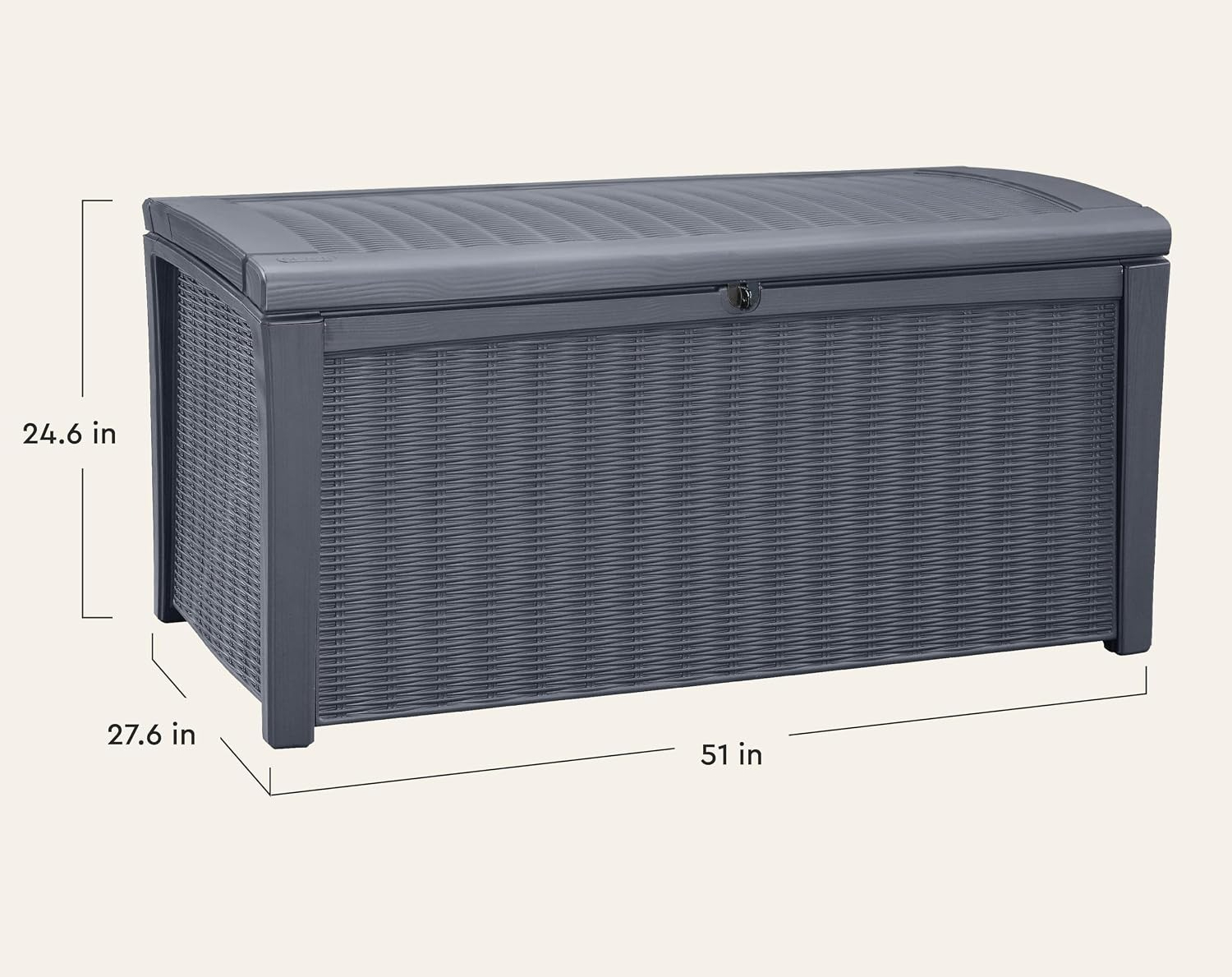 صندوق تخزين خارجي سعة 110 جالو - مراجعة Outdoor Furniture Rattan وسعره