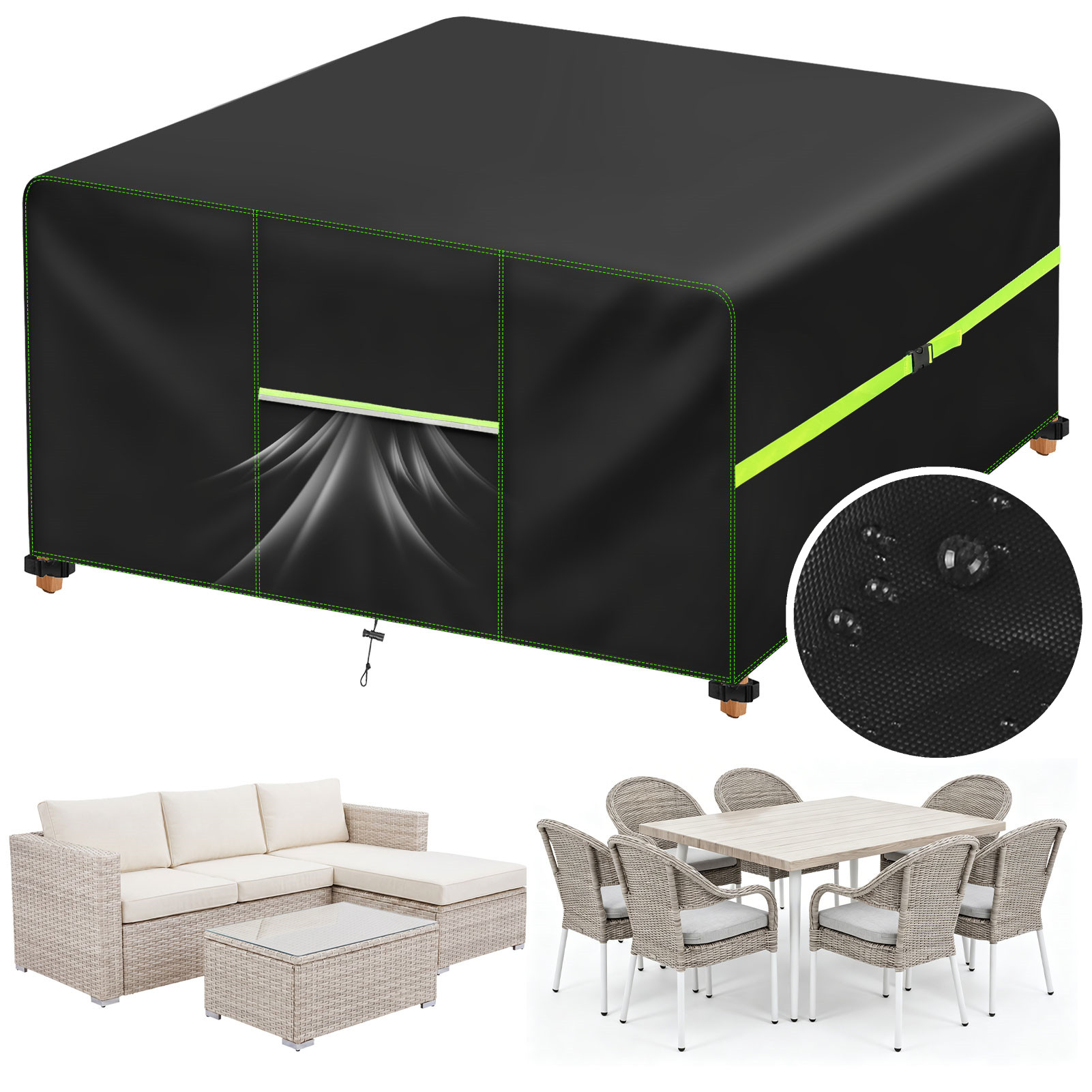 غطاء أثاث الحدائق مع فتحات تهو - مراجعة Outdoor Furniture Rattan وسعره