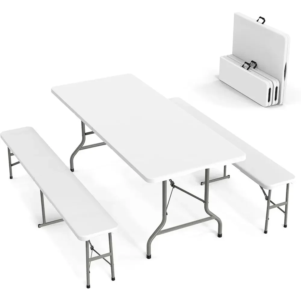 طقم طاولة نزهة خارجية مع مقعدي - مراجعة Outdoor Furniture Dining Set وسعره