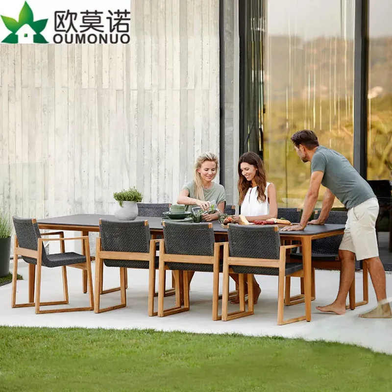 طقم طعام خارجي من الروطان والخ - مراجعة Outdoor Furniture Dining Set وسعره