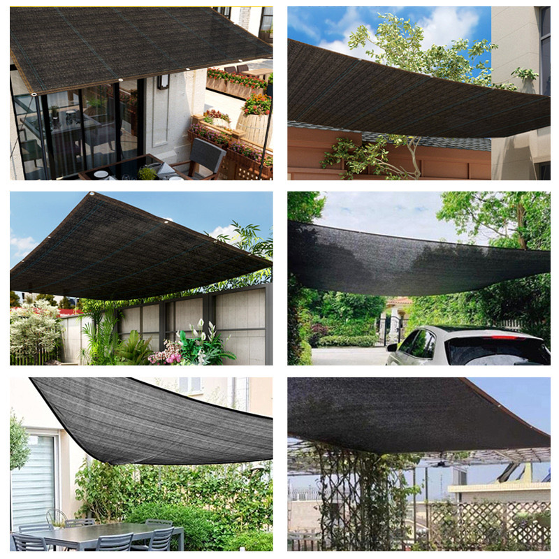 12PIN أسود شبكة ظلة التظليل 70 - مراجعة Outdoor Furniture Hdpe وسعره
